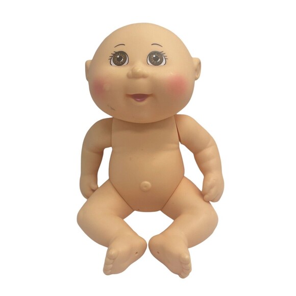 2016 OAA CABBAGE PATCH KIDS DOLL PREEMIE 9" HARD BODY BLUE EYES EYELASHES, BALD - Picture 1 of 15